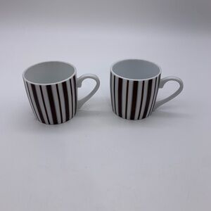 Set Of 2 Konitz Vintage Basics Expresso Porcelain Cups Made In Germany